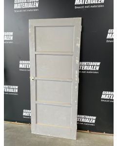 4- Vlaks Paneeldeur 83 B x 200,5 H (Rechtsdraaiend) 1373 Stompe Binnendeuren