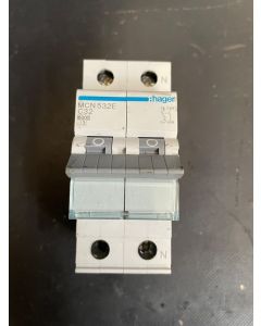 Hager MCN532E HAGER installatieautomaat 1P N 32A C 6KA 11087 Groepenkasten