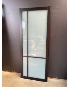 Opdek Binnendeur 83 B x 211,5 H (Linksdraaiend) 11389 Industriële glasdeuren